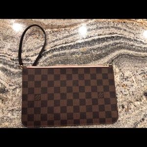 Louis Vuitton Damien Ebene Rose MM Neverfull Pouch